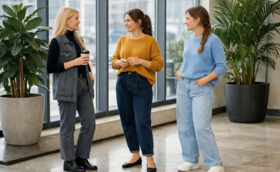 Один оттенок — десятки образов: джинсы, которые подходят для всего — главный модный базис 2026 года Один оттенок — десятки образов: джинсы, которые подходят для всего — главный модный базис 2026 года